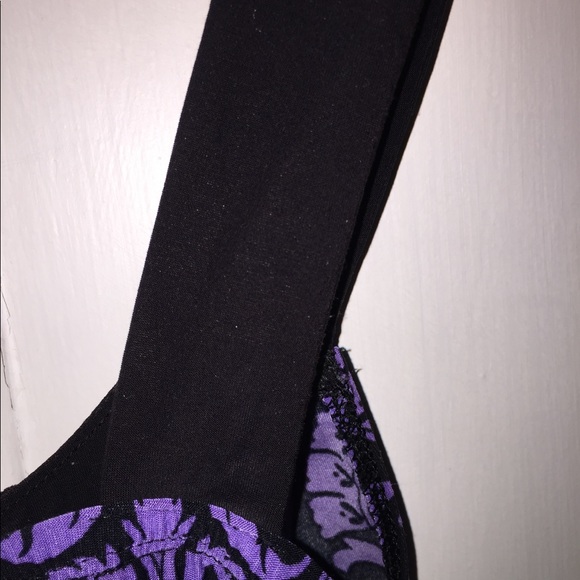 Purple/ black ladies sleeveless camisole top - Picture 6 of 6